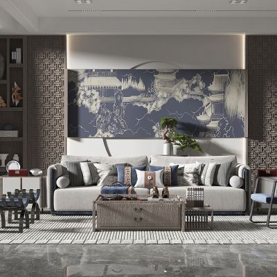 新中式风格客餐厅