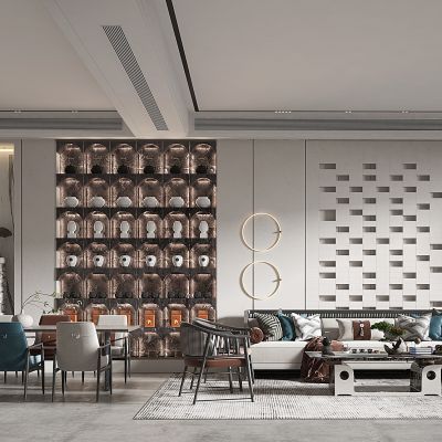 新中式风格客餐厅