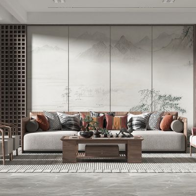 新中式风格客餐厅