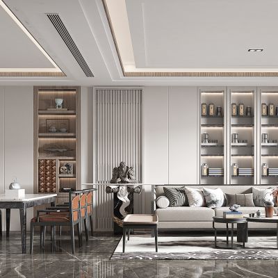 新中式风格客餐厅