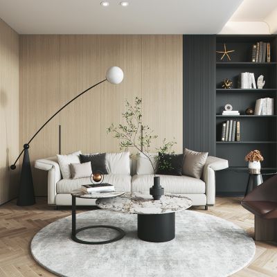 现代休闲区3D模型