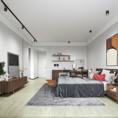 北欧复古卧室