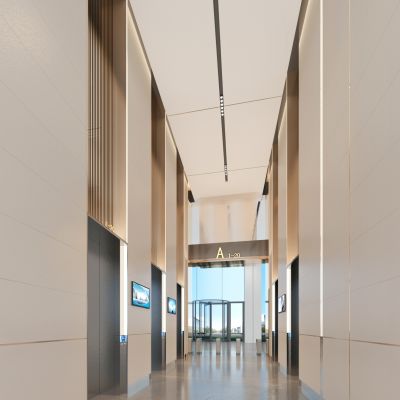 现代公司电梯间