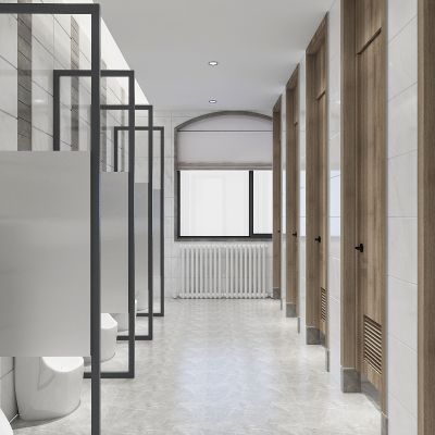 现代公共卫生间