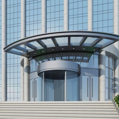 现代入口大门 3D模型