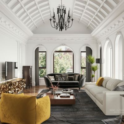 欧式法式客厅