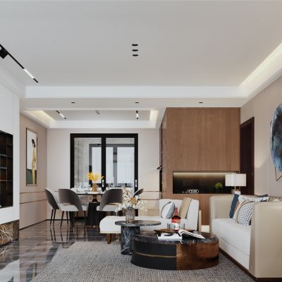 简欧轻奢客餐厅