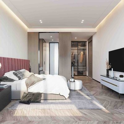 现代主卧室衣帽间