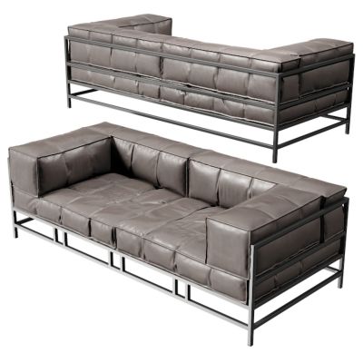 现代办公皮沙发