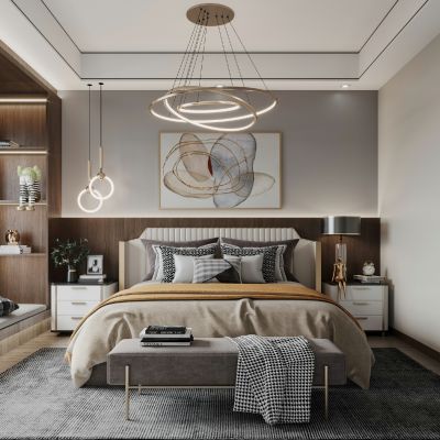 现代轻奢卧室