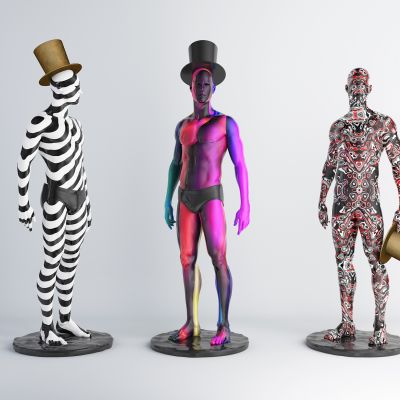 抽象人物艺术雕塑