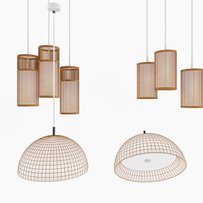 日式竹编吊灯