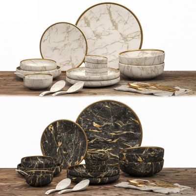 现代餐具盘子碗