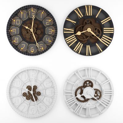 工业风LOFT齿轮石英钟