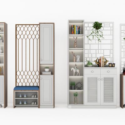 简欧式入口玄关鞋柜