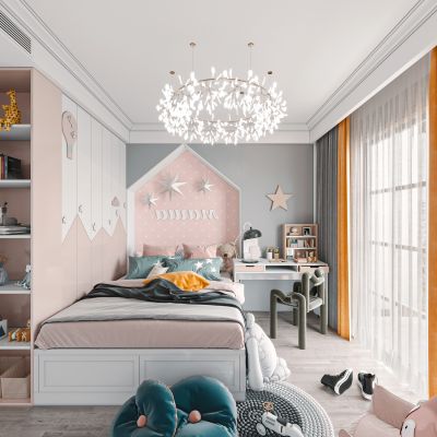 现代儿童卧室