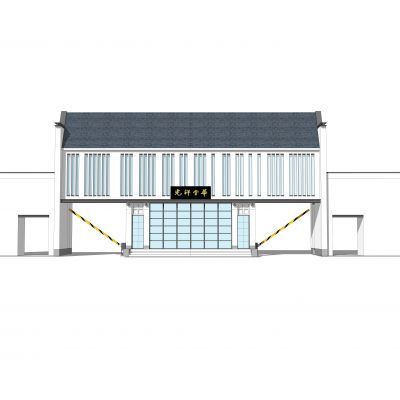 新中式大门入口