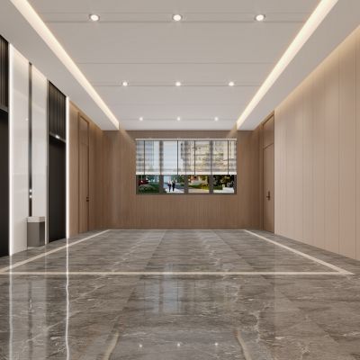 现代电梯间，电梯间