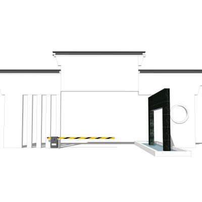 新中式大门入口