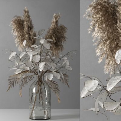 现代芦苇花艺花瓶组合