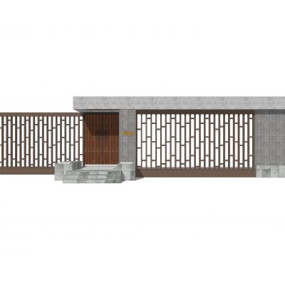 新中式大门入口