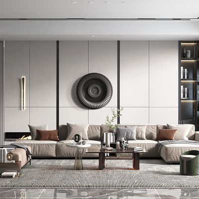 现代轻奢风格客餐厅