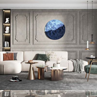 法式轻奢沙发茶几