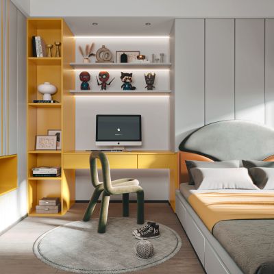 现代儿童卧室