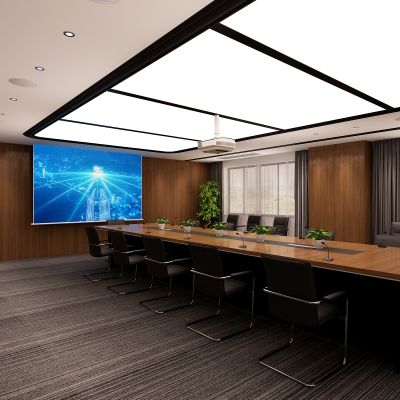 现代会议室3D模型