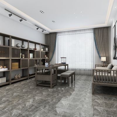 新中式别墅书房