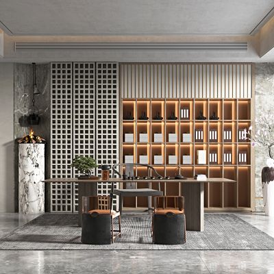 新中式风格书房