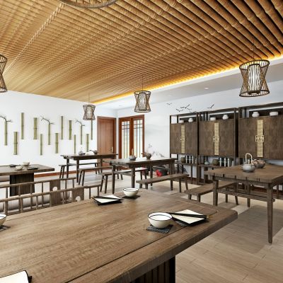新中式民宿餐厅