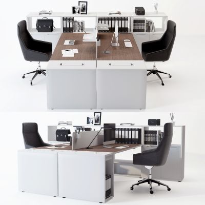 现代办公桌椅卡位工位