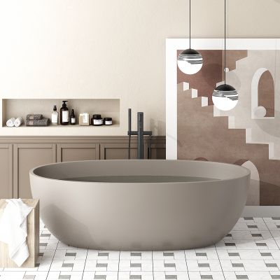 现代椭圆浴缸
