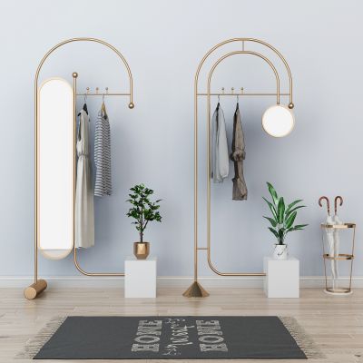 现代服装店衣架