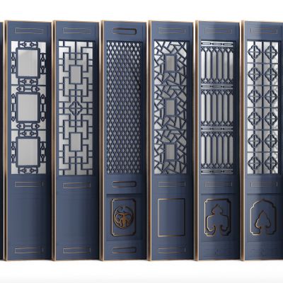 中式屏风门扇花格隔断