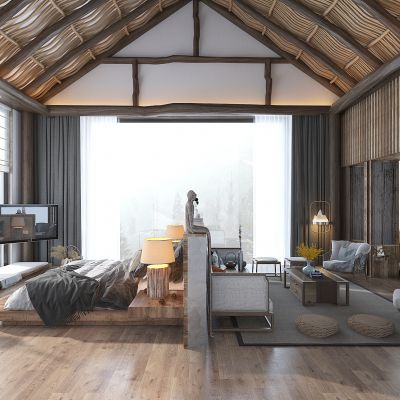 新中式自然风民宿酒店民宿客房