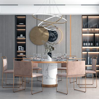 现代餐厅餐桌椅