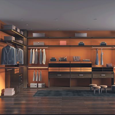 现代轻奢衣帽间