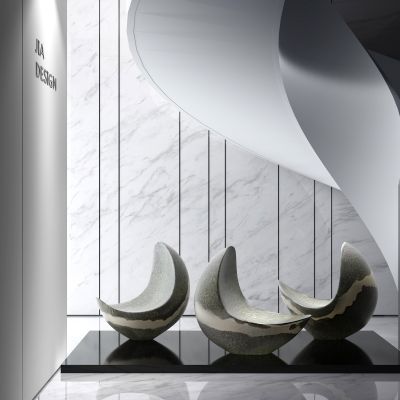 新中式景观水晶雕塑