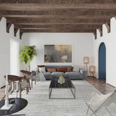 北欧现代客厅沙发