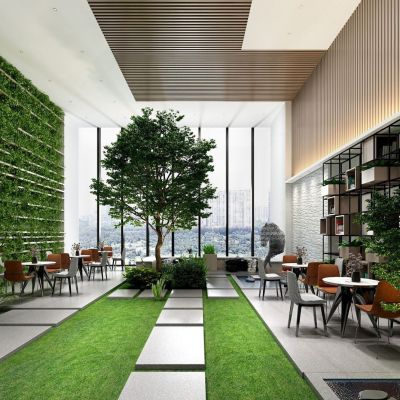 现代图书馆阅读区