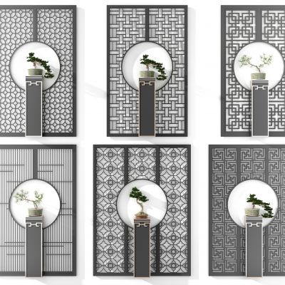 中式屏风花格屏风隔断