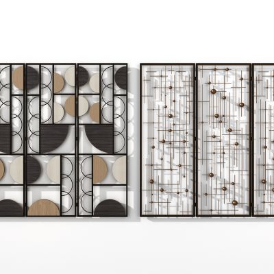 现代金属屏风花格屏风隔断