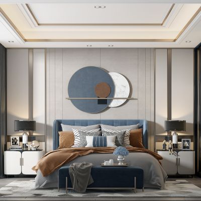 轻奢简欧式卧室