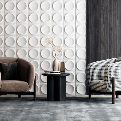 现代单人沙发组合