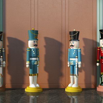 现代军人卡通雕塑