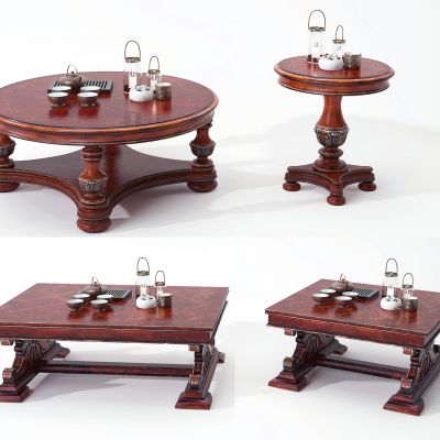 美式茶几组合