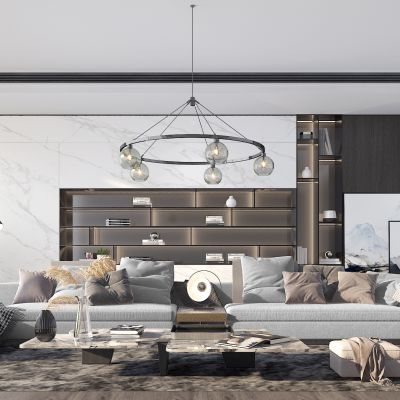 现代流行现代轻奢客厅