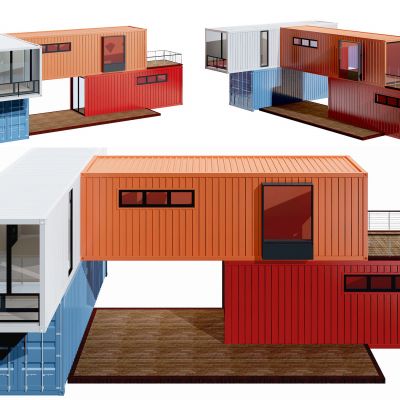 现代集装箱厢式房外观